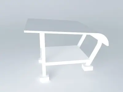 Booth table 3D model