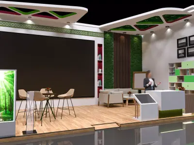Exhibition stands 3D model 3D model