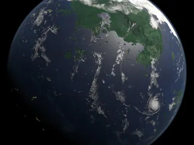 Terran Planet 07 Free 3D model