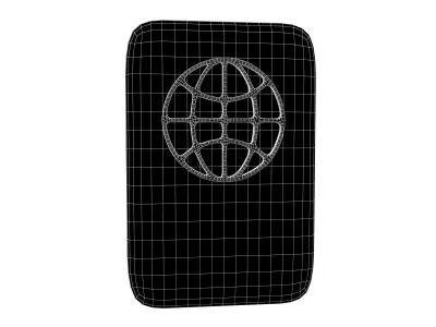 Cartoon Passport v1 005 Low-poly 3D model