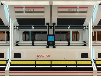 Sci Fi Corridor  3D model
