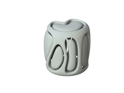 SciFi Cube Object No 67853 Low Poly Shape Low-poly 3D model