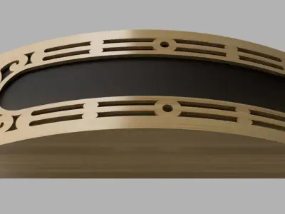 Decorative wall lamp 3D print model