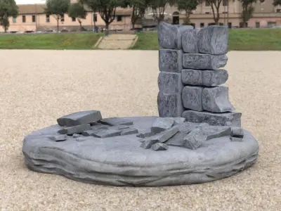 Medieval Ruins in fbx and obj formats 3D model