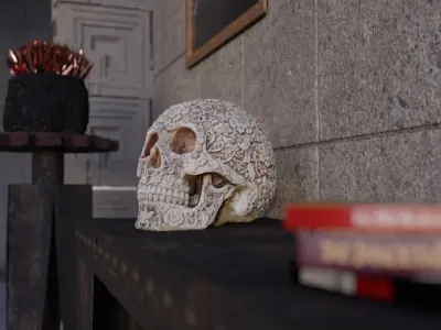 Cyberpunk Dystopian House Interior - High Detail 3D model