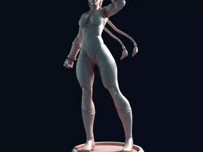 Cammy female street fighter 3D print model