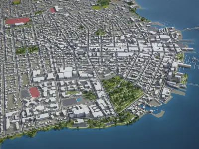 Kingston  Low-poly 3D model