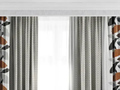 Curtain Set 15 3D model