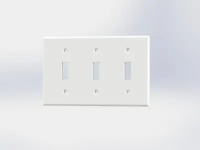 Light Switch Cover Plate Free 3D model