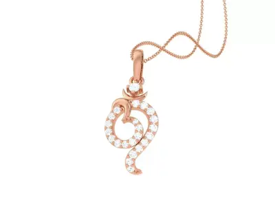 Spiritual Om Pendant 3D print model