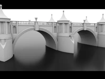 Old Bridge- 3d Model 3D model