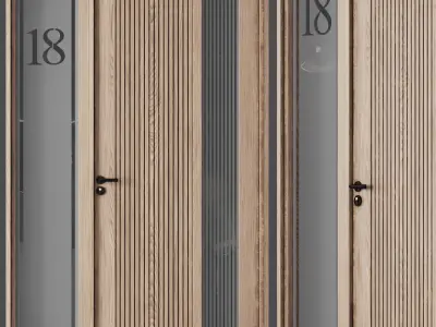 Entrance Door Set 01 3D model