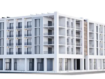 Apartment Building 3D model