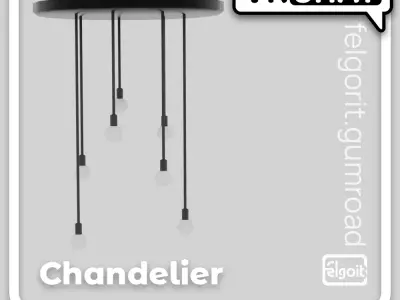 Guest Lamp - 3D Model Set Low-poly 3D model