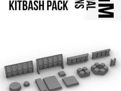 Sensors Cameras Antennas Arrays Receivers Kitbash Mega Pack