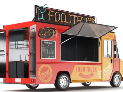  Detailed Food Truck And Cart 