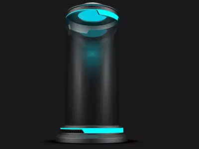 Sci Fi Cylinder 3D model