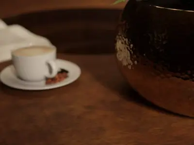 Warm Stone Interior with Modern Accents Free 3D model