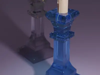 GLASS CANDLE STANDS  3D model