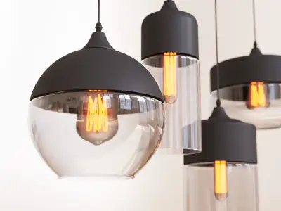 Modern interior lighting 3D model