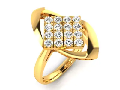 Solitaire Engagement Wedding Rings 3D print model purchase