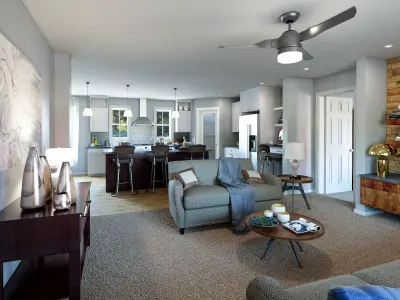 HQ Modular House With Furniture 2 3D model