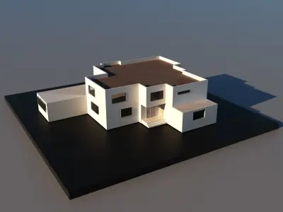 Dublex Villa Low-poly 3D model