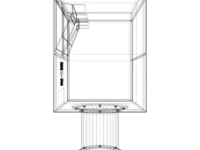 Japan Post Mailbox 3D model
