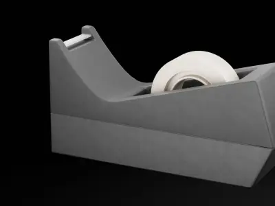 Tape Dispenser Low-poly 3D model