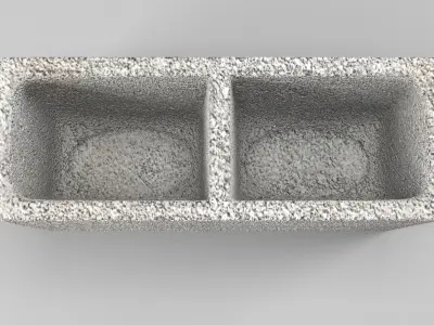 Concrete Block 3D model
