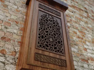 Arabic Window Mashrabiya 05 - Cairo - Egypt 3D model