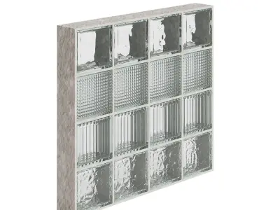 A3DPRO - Bricks Glass 3D model