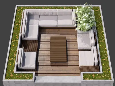 SITTING AREA NO12 A 3D model
