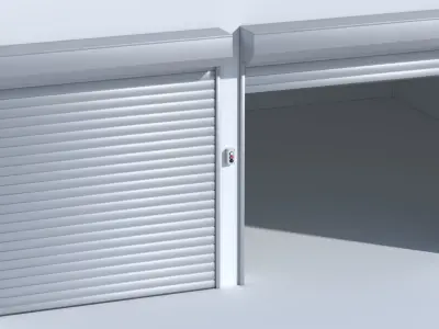 Roll Door Low-poly 3D model