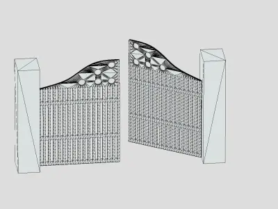 Building Gate Free 3D model