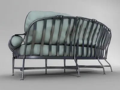 Corsica Crescent Sofa 3D model