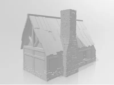 Old small farmhouse Free 3D print model