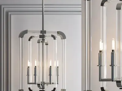 Rotterdam 6 Light Pendant 3D model