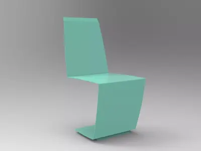Saka Chair Low-poly 3D model