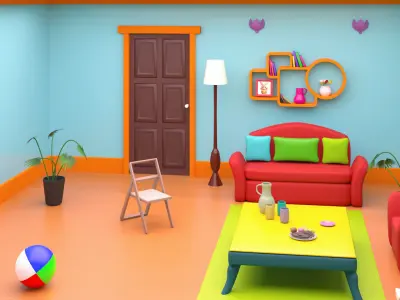 KIDS ROOM 3D model