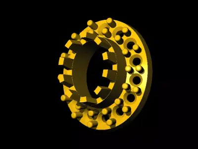  Tops earrings 3D print model