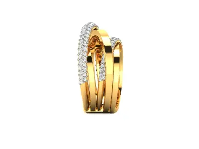 Women Ring 3D print model 54