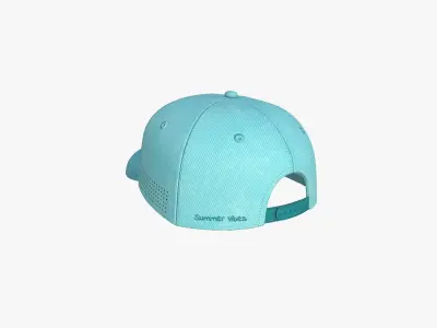 Cap A09 Light Blue - Character Fashion Design Low-poly 3D model