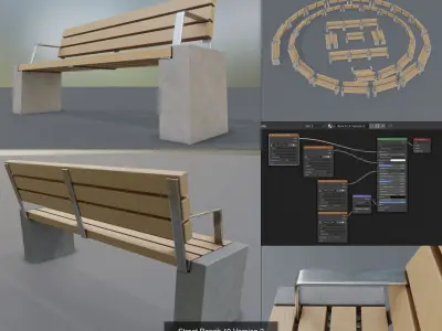 Large Park Bench Package