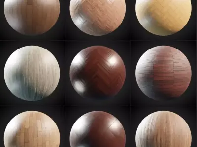 Oak wood PBR  Package  Texture
