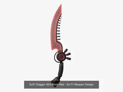 10 SciFi Daggers A Collection - Sci Fi Weapon Design 3D Model Pack