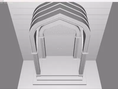 Islamic Mosque Entrance Arch Revit Free 3D model