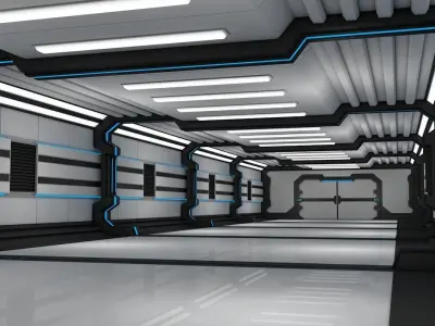 Sci Fi Corridor 3D model