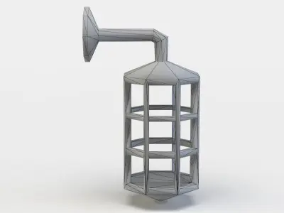 Tavern lamp Low-poly 3D model purchase