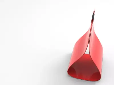 Zine Magazine Rack Low-poly 3D model